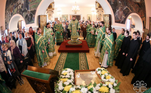 Богослужение в день память преподобного Сергия Радонежского